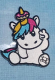 SPRINKLES THE UNICORN PEACE SIGN PATCH 2X3