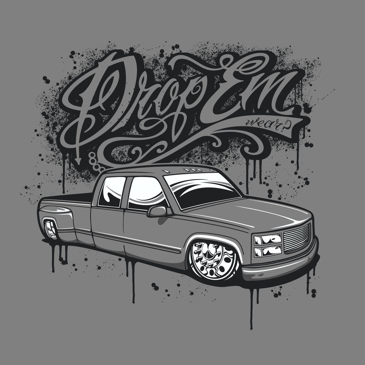 OBS DUALLY CHARCOAL GREY Drop Em wear clothing