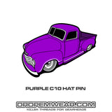2021 PURPLE C-10 HAT PIN #42
