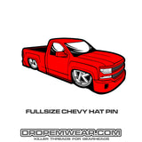 2021 RED FULL SIZE CHEVY HAT PIN (#40)
