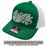 SNAP BACK TRUCKER HAT KELLY GREEN/WHITE