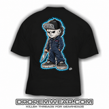 MICHEAL MYERS SPOOF SHIRT BLACK T-SHIRT