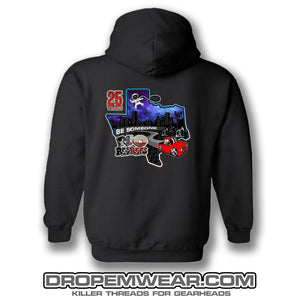 NO REGRETS TEXAS 25 YEAR HOODIE