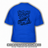 THROWBACK DROP EM WEAR POTHOLES SUCK (TRUCK) ROYAL T-SHIRT