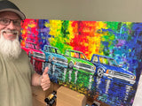 Original TOYOTA painting 24 x 48 on CANVAS one of one