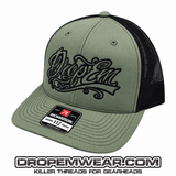 SNAP BACK TRUCKER HAT LODEN/BLACK