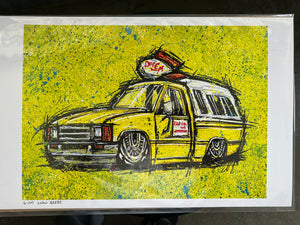 11x17 PRINT TOYOTA PIZZA PLANET