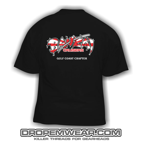 BANZAI GULF COAST LOGO SHIRT (BLACK)