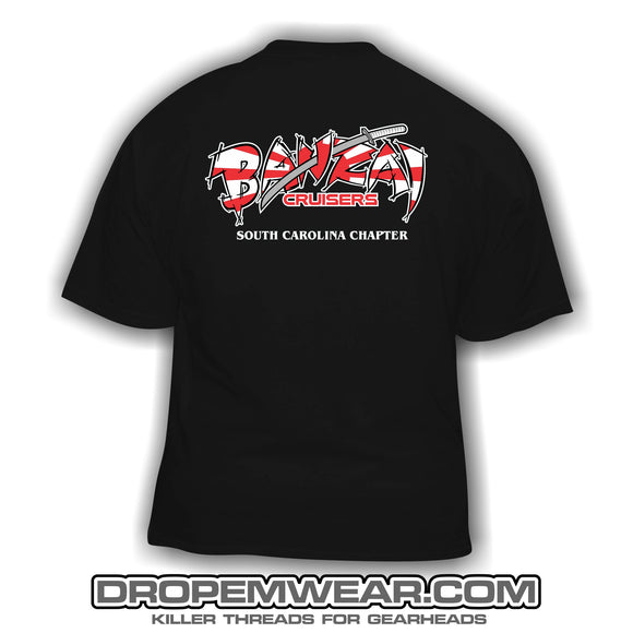 BANZAI SOUTH  CAROLINA CHAPTER LOGO SHIRT (BLACK)
