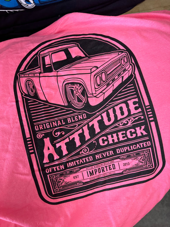 2023 ATTITUDE CHECK EVENT SHIRT PINK