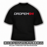 DROPEMWEAR94 OBS BADGE BLACK T-SHIRT