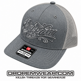 SNAP BACK TRUCKER HAT HEATHER GREY/GREY
