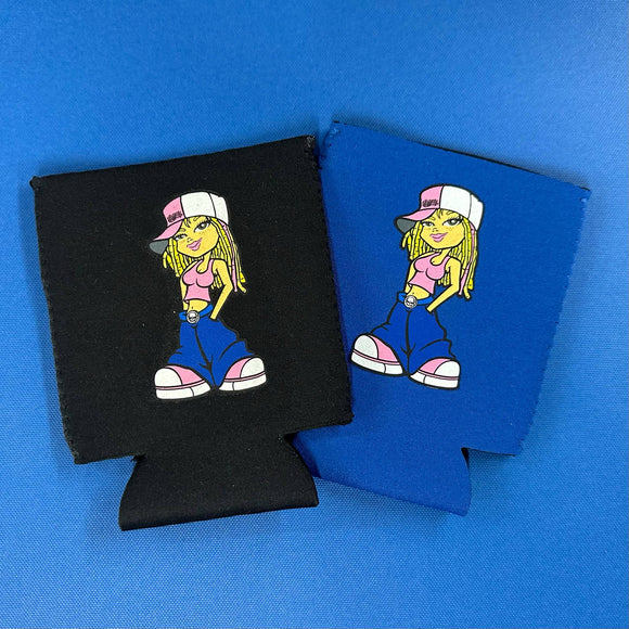 Dewdet Koozie, Blue, Black, Purple