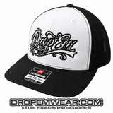 SNAP BACK TRUCKER HAT WHITE/BLACK