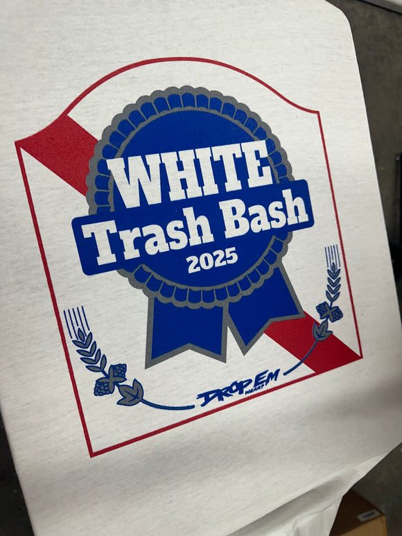 WHITE TRASH BASH SHIRT WHITE