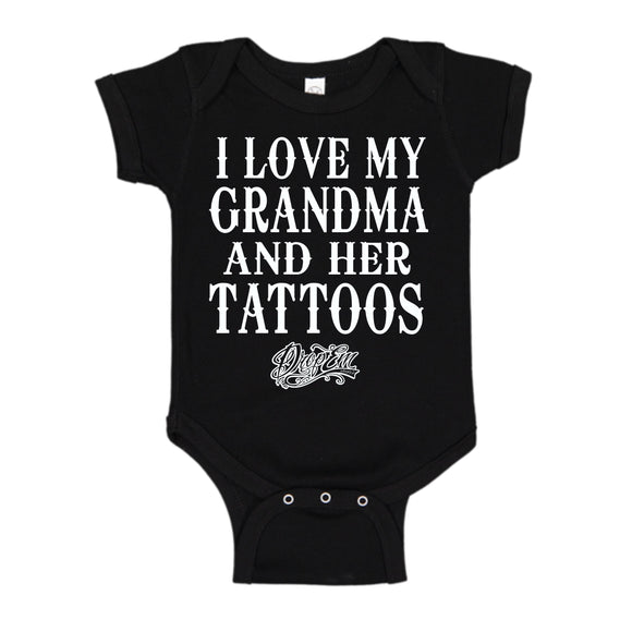 I LOVE MY GRANDPA AND HIS TATTOOS ONESIE