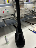 Crescent shaped hobo bag with adjustable strap