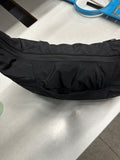 Crescent shaped hobo bag with adjustable strap