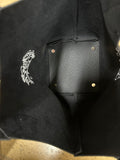 Black Pebble Leather Purse