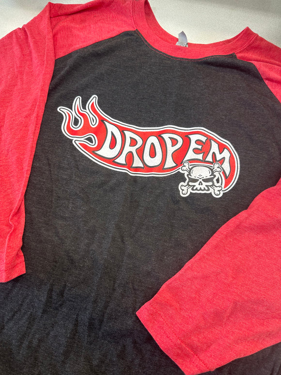 *LIMITED EDITION* RED/BLACK RAGLAN with WARM WHEELS LOGO ON FRONT