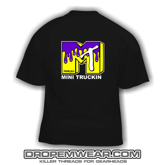 MT T-SHIRT WITH DRIPS PURPLE/YELLOW LIMITED EDITION