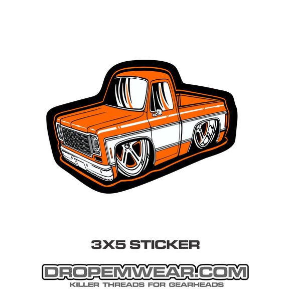 Pair Of Heavy Half Vinyl Stickers Decals For Chevrolet GMC Silverado C10 – Multicolor, 11.5" X 2.25"