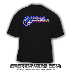 PEBBLE PUSHERS MERICA LOGO SHIRT (BLACK)