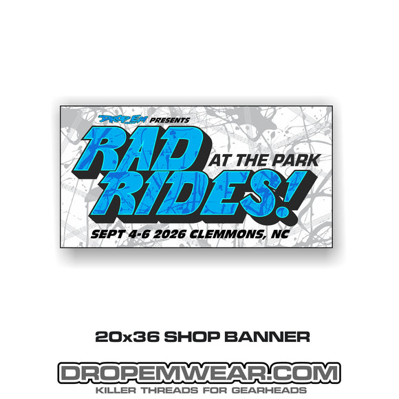 2026 RAD RIDES BLUE BANNER
