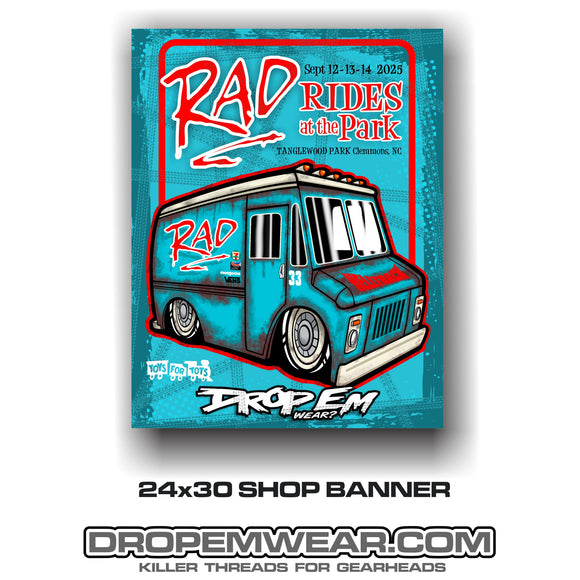 2025 RAD RIDES BANNER 24X30