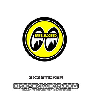 RELAXED MOONEYES STICKER 3X3