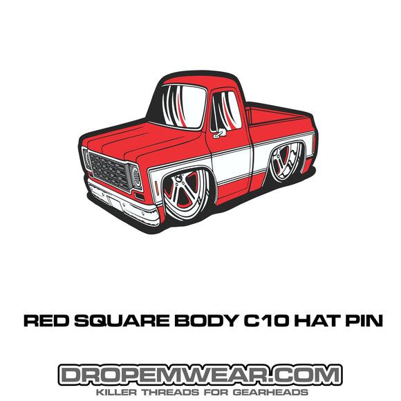 2023 RED SQUARE BODY C10 HAT PIN