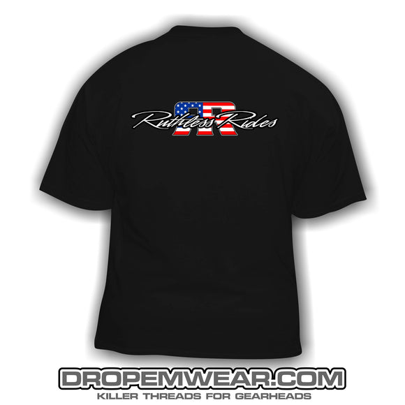 RUTHLESS RIDES LOGO T-SHIRT BLACK