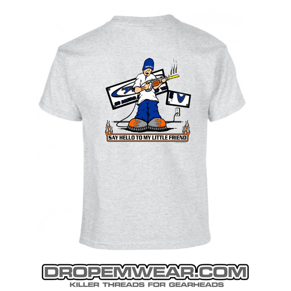 SAY HELLO TO MY LITTLE FRIEND THROWBACK (GREY)