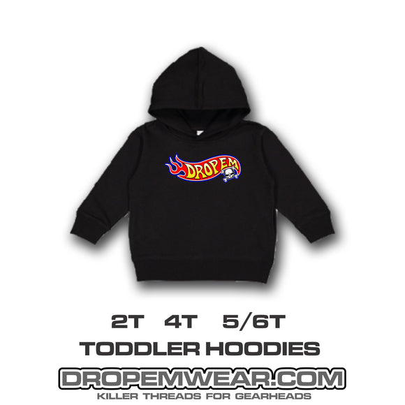 SCREEN PRINTED WARM WHEELS TODDLER HOODIE