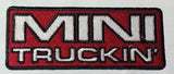MINITRUCKIN  4" OG RED AND WHITE  PATCH