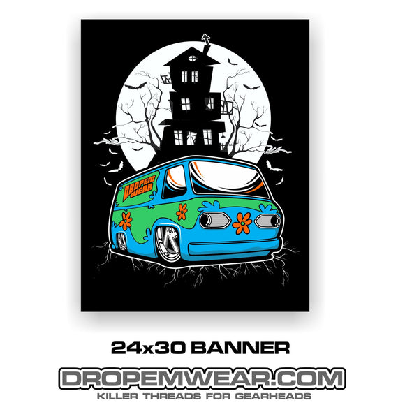 MYSTERY MACHINE BANNER 24X30