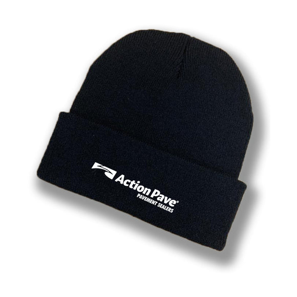 ACTION PAVE BLACK BRIMMED BEANIE