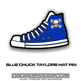 BLUE CHUCK TAYLORS HAT PIN (#30)