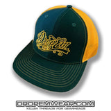 SNAP BACK TRUCKER HAT GREEN/YELOW