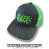 SNAP BACK TRUCKER HAT GREY/LIME
