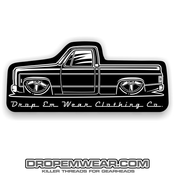 2x6 Sticker 2X6 SQUARE BODY C10 STICKER – Drop Em wear clothing