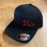 XTREME LOWZ (XL) LEFT PANEL ON BLACK CURVED BILL HAT