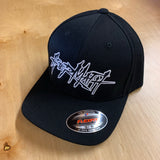 AFTERMATH FULL LOGO ON A BLACK CURVED BILL HAT