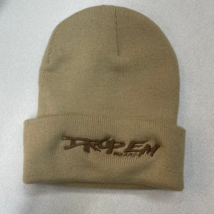 KHAKI BRIMMED BEANIE